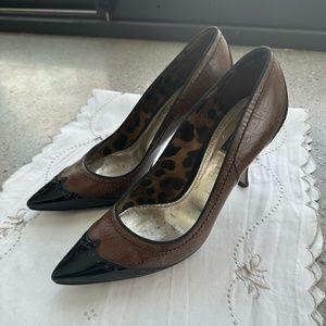 Black and Brown Dolce & Gabbana Stilettos